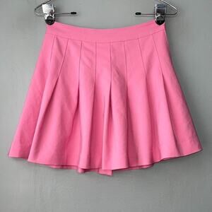 Y2K Pink Pleated Mini Skirt Size Small Skater Coquette Schoolgirl Clueless Prep
